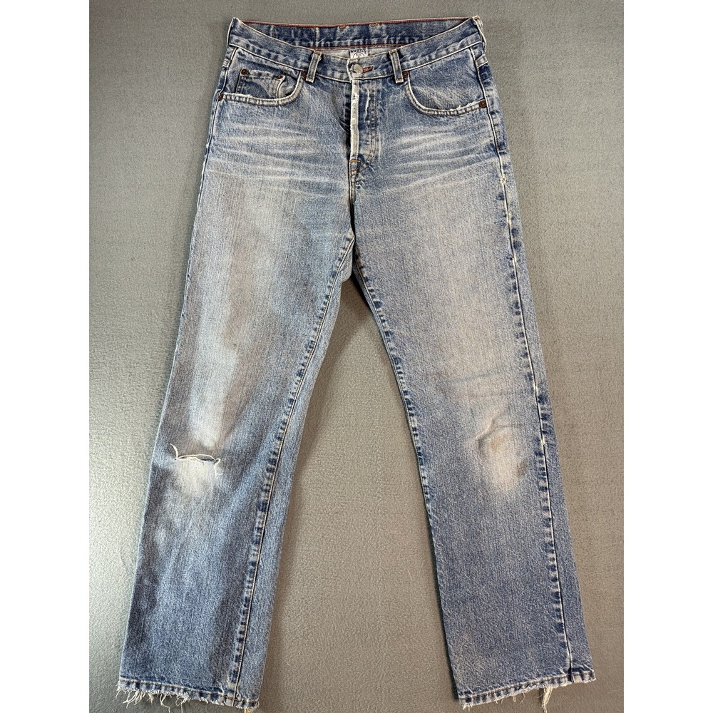 VTG Lucky Brand Dungarees Jeans Womens 8/29 Med Wash Blue High Rise Straight USA